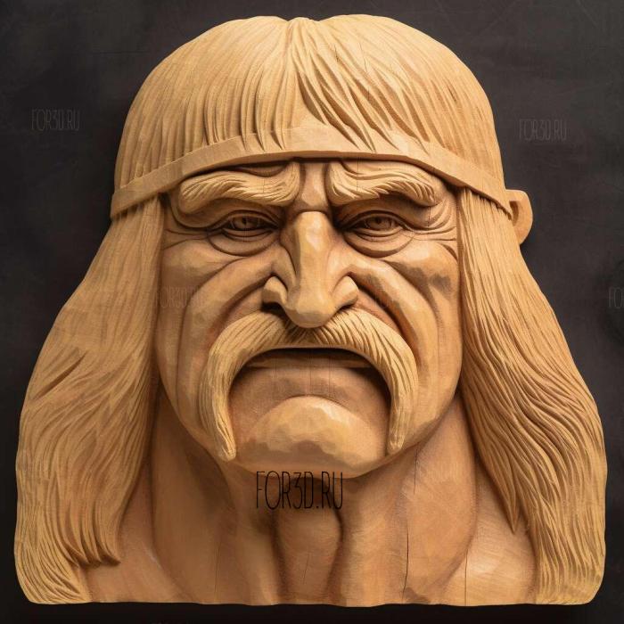 hulk hogan 1 stl model for CNC